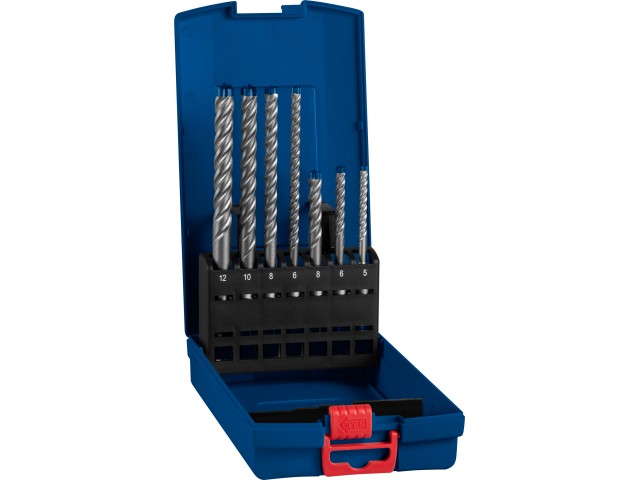 7-delni komplet svedrov Bosch EXPERT, SDS plus-7X, Dimenzije: 5/6/6/8/8/10/12mm, 2608900195